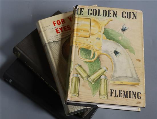 Fleming, Ian - The Man With The Golden Gun, 1st edition, half title, green / white patterned e/ps,